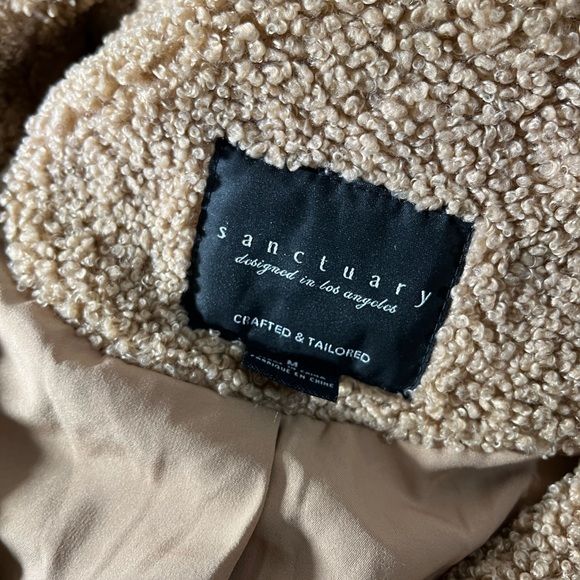 Anthropologie sanctuary tan teddy coat - Picture 7 of 7